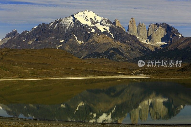 Torres Del Paine国家公园全景，智利，南美洲